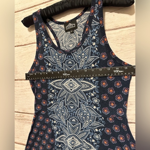 Angie Bohemian Print Summer Fit and Flare Tank Skater Lightweight Size Medium - Picture 5 of 6
